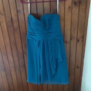 Davids bridal strapless bridesmaid dress